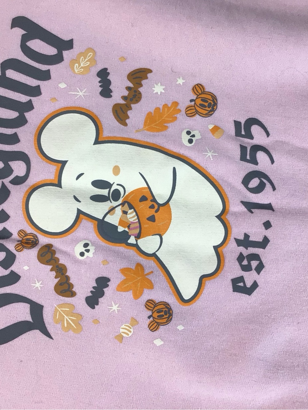 Disney Pink Crewneck Tee with Tag Detail